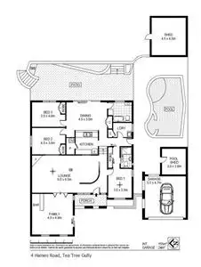 Floorplan of Homely house listing, 4 Haines Road, Tea Tree Gully SA 5091