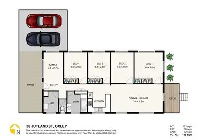Floorplan of Homely house listing, 38 Jutland Street, Oxley QLD 4075