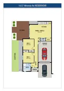 Floorplan of Homely unit listing, 10/27 Miranda Road, Reservoir VIC 3073