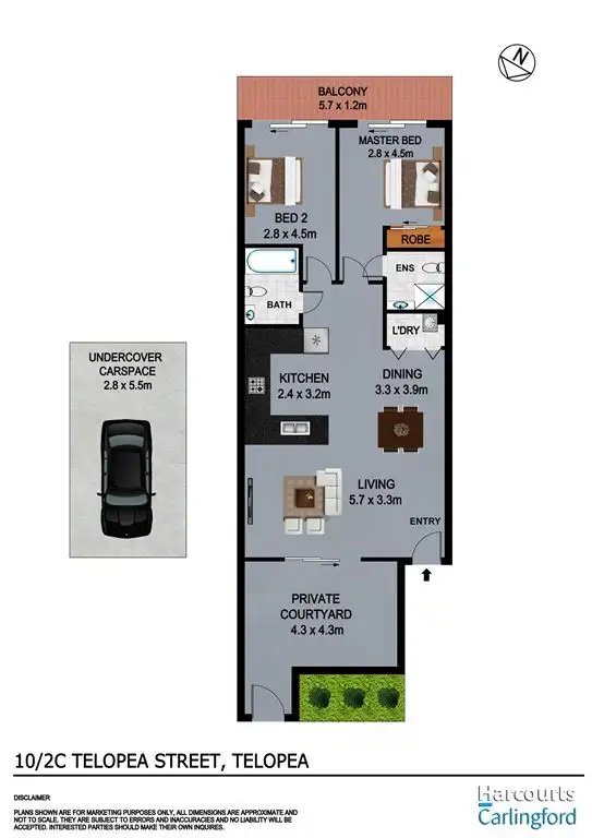 Floorplan of Homely unit listing, 10/2C Telopea Street, Telopea NSW 2117