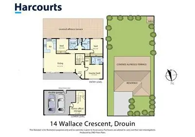 Floorplan of Homely house listing, 14 Wallace Crescent, Drouin VIC 3818