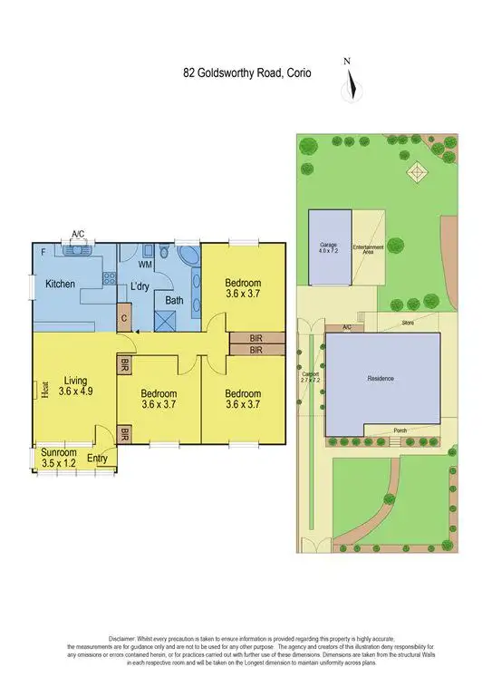 Floorplan of Homely house listing, 82 Goldsworthy Road, Corio VIC 3214