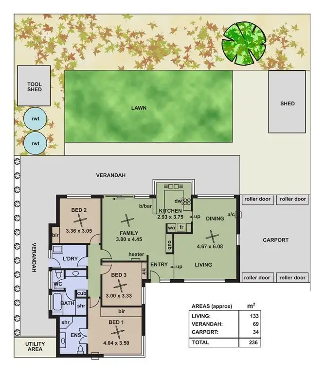 Floorplan of Homely house listing, 17 Veronica Street, Aberfoyle Park SA 5159