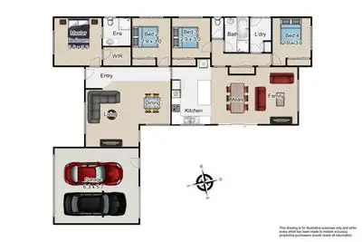 Floorplan of Homely house listing, 24 Ratcliffe Way, Lynbrook VIC 3975