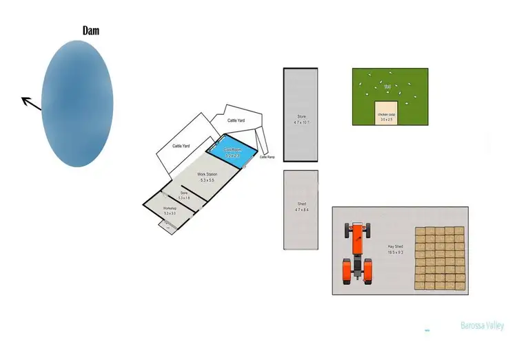 Floorplan of Homely rural property listing, 100 Alexander Forrest Road, Forreston SA 5233