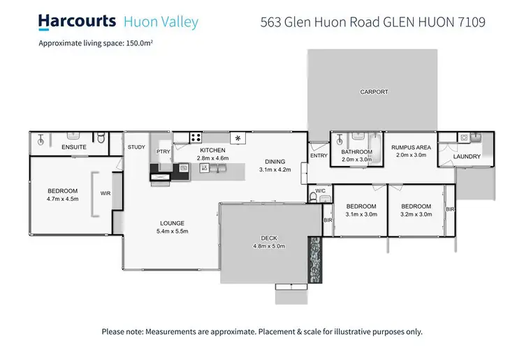 Floorplan of Homely house listing, 563 Glen Huon Road, Glen Huon TAS 7109