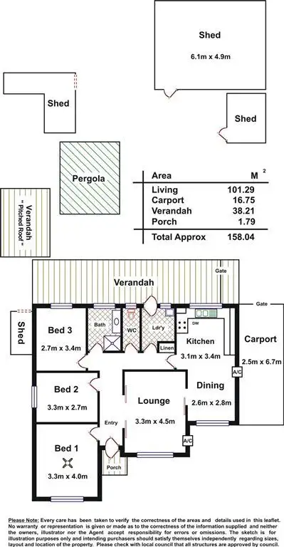 Floorplan of Homely house listing, 5 Ford Street, Ottoway SA 5013