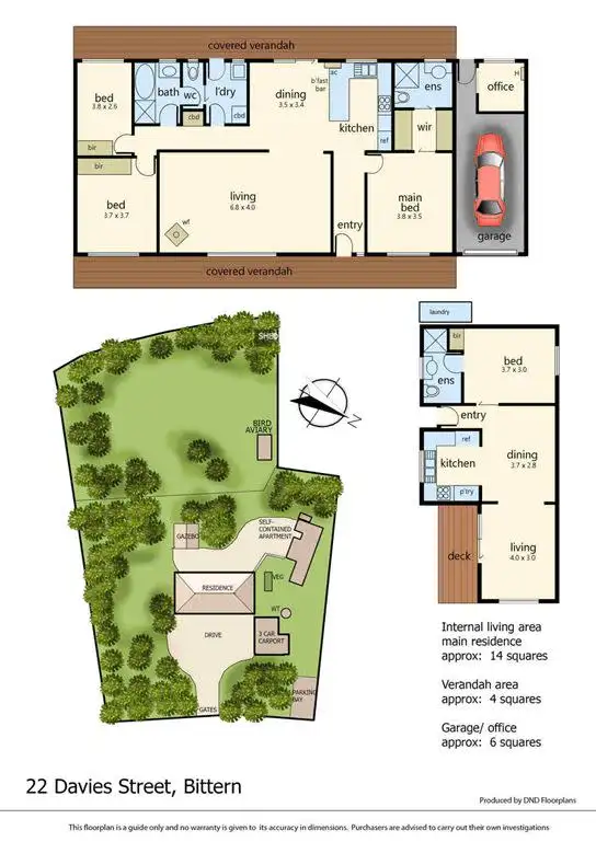 Floorplan of Homely rural property listing, 22 Davies Street, Bittern VIC 3918