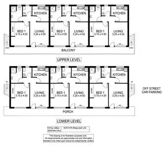 Floorplan of Homely block of units listing, 1-6 15 Jervois Terrace, Marino SA 5049