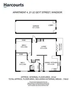 Floorplan of Homely unit listing, 4/21 Le Geyt Street, Windsor QLD 4030