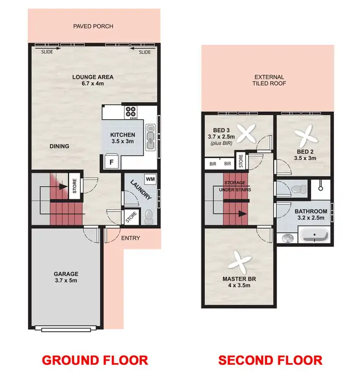 Floorplan of Homely townhouse listing, 4/43 Belongil Crescent, Byron Bay NSW 2481