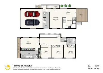 Floorplan of Homely house listing, 28 Ure Street, Hendra QLD 4011