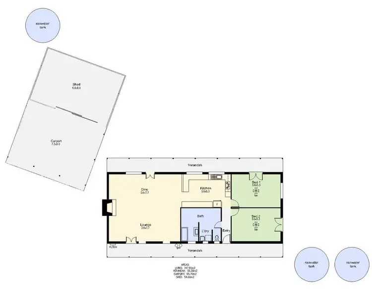 Floorplan of Homely house listing, 58 Coach Road, Ashton SA 5137