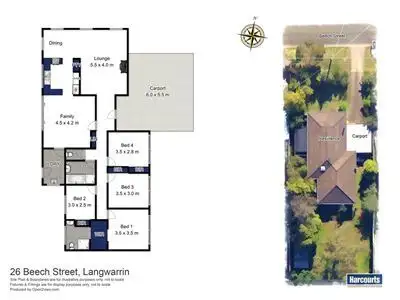 Floorplan of Homely house listing, 26 Beech Street, Langwarrin VIC 3910