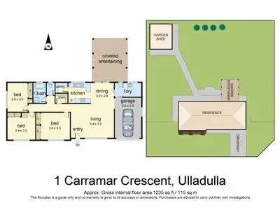 Floorplan of Homely house listing, 1 Carramar Crescent, Ulladulla NSW 2539