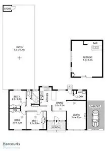 Floorplan of Homely house listing, 10 Newcombe Drive, Gilles Plains SA 5086