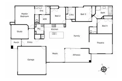 Floorplan of Homely house listing, 4 Fazeley Close, Clyde North VIC 3978
