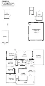 Floorplan of Homely house listing, 31 Ashleigh Avenue, Felixstow SA 5070