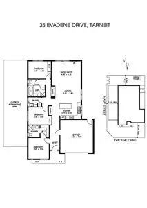Floorplan of Homely house listing, 35 Evadene Drive, Tarneit VIC 3029