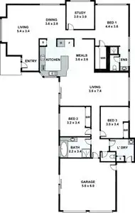 Floorplan of Homely house listing, 16 Tennent Street, Westlake QLD