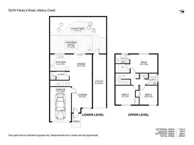 Floorplan of Homely townhouse listing, 52 Circa Crescent, Albany Creek QLD 4035
