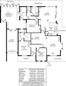 Floorplan of Homely semi-detached listing, 17 Belmont Street, Lower Mitcham SA 5062
