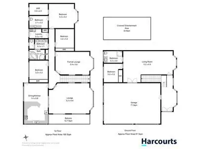 Floorplan of Homely house listing, 1 Monaco Place, Howrah TAS 7018