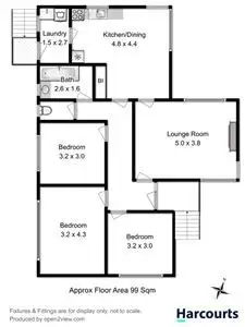 Floorplan of Homely house listing, 5 Brambling Way, Clarendon Vale TAS 7019