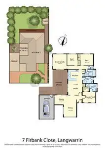 Floorplan of Homely house listing, 7 Firbank Close, Langwarrin VIC 3910