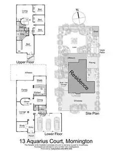 Floorplan of Homely house listing, 13 Aquarius Court, Mornington VIC 3931
