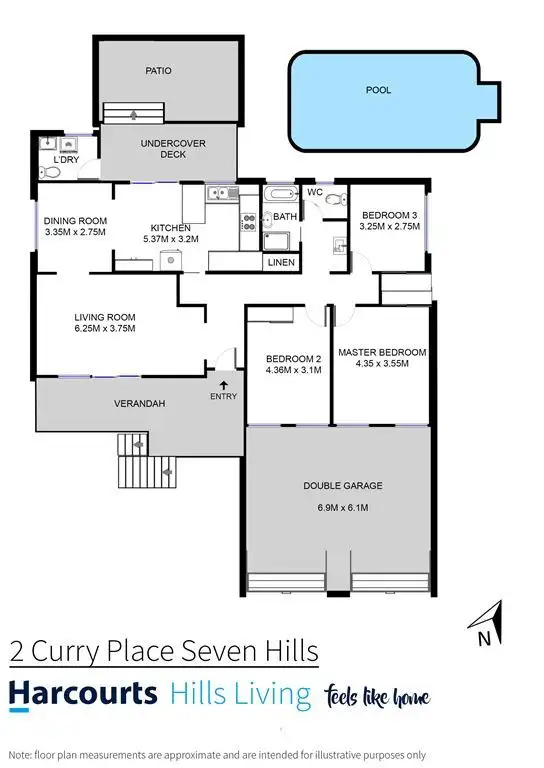 Floorplan of Homely house listing, 2 Curry Place, Seven Hills NSW 2147