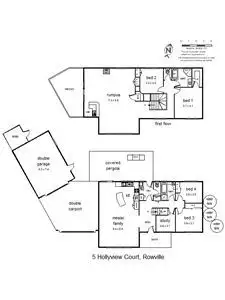 Floorplan of Homely house listing, 5 Hollyview Court, Rowville VIC 3178