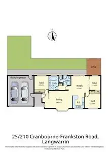 Floorplan of Homely unit listing, 25/210 Cranbourne - Frankston Road, Langwarrin VIC 3910