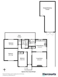 Floorplan of Homely house listing, 1 Beenak Street, Chigwell TAS 7011