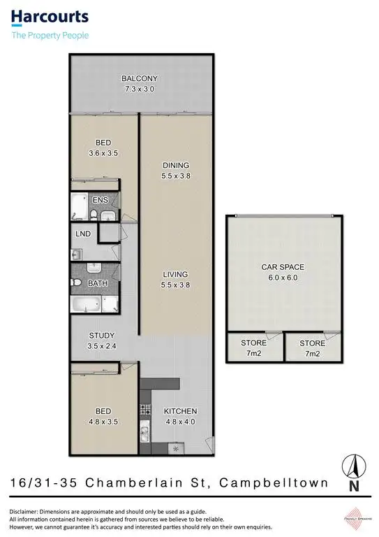 Floorplan of Homely apartment listing, 16/31-35 Chamberlain Street, Campbelltown NSW 2560