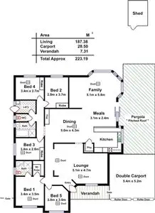 Floorplan of Homely house listing, 10 Spaxton Crescent, Craigmore SA 5114