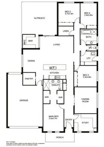 Floorplan of Homely house listing, 3 Waldo Avenue, Cranbourne North VIC 3977