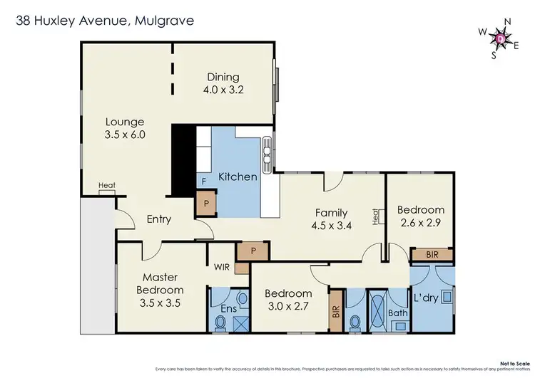 Floorplan of Homely house listing, 38 Huxley Avenue, Mulgrave VIC 3170
