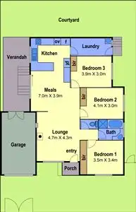 Floorplan of Homely house listing, 1A Sutton Street, Reservoir VIC 3073