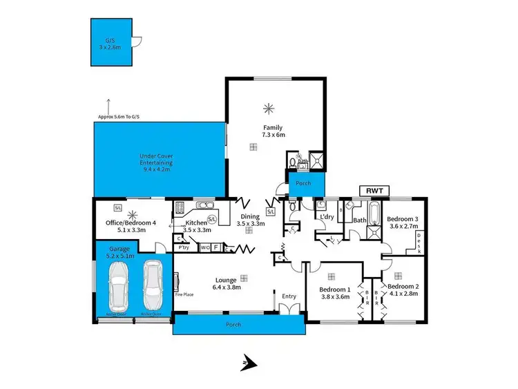Floorplan of Homely house listing, 34 Bellavista Road, Flagstaff Hill SA 5159