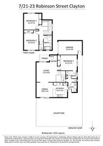 Floorplan of Homely townhouse listing, 7/21-23 Robinson St, Clayton VIC 3168
