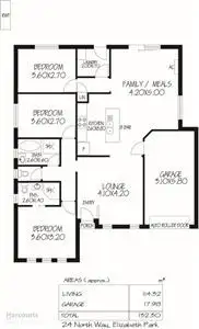 Floorplan of Homely house listing, 24 North Way, Elizabeth Park SA 5113