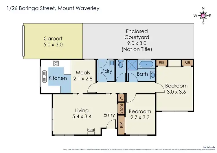 Floorplan of Homely unit listing, 1/26 Baringa Street, Mount Waverley VIC 3149