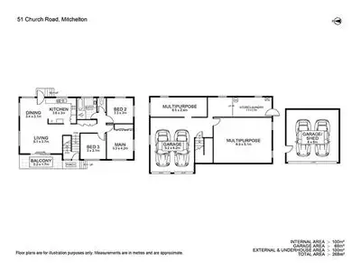 Floorplan of Homely house listing, 51 Church Road, Mitchelton QLD 4053