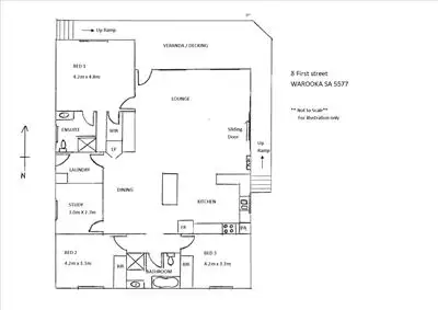 Floorplan of Homely house listing, 8 First street, Warooka SA