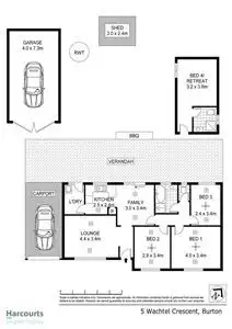 Floorplan of Homely house listing, 5 Wachtel Crescent, Burton SA 5110