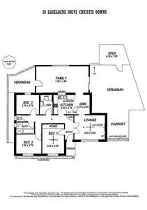 Floorplan of Homely house listing, 39 Haseldene Drive, Christie Downs SA 5164