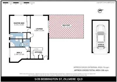 Floorplan of Homely unit listing, 5/26 Bebbington Street, Zillmere QLD