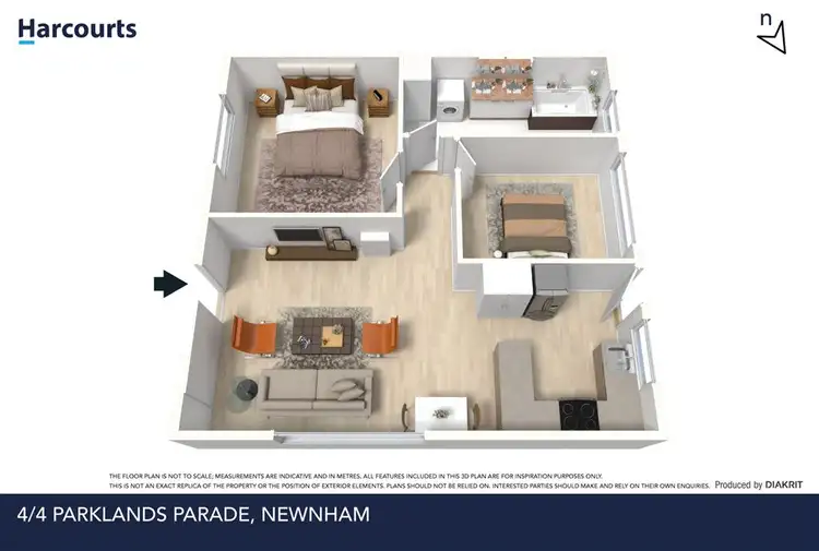 Floorplan of Homely unit listing, 4/4 Parklands Parade, Newnham TAS 7248