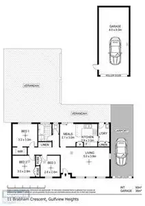 Floorplan of Homely house listing, 11 Brabham Crescent, Gulfview Heights SA 5096